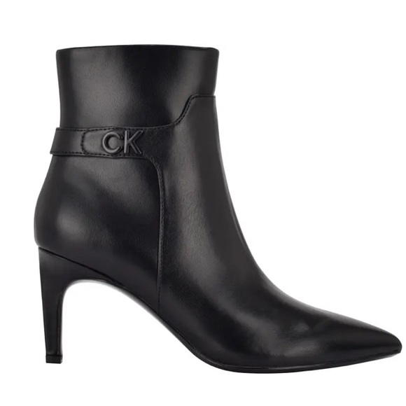 Ankle Calvin Klein Pointed Toe Boots Calvin Klein Women's Block